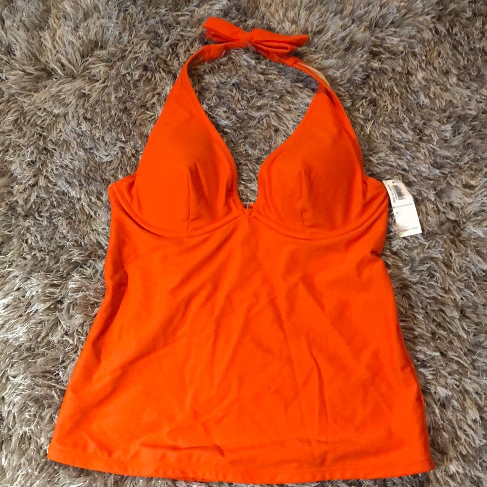 NWT Orange Tankini Top